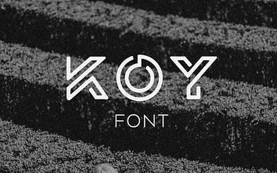 KOY Font beautiful best bold design font graphic koy line logo maze modern poster wide