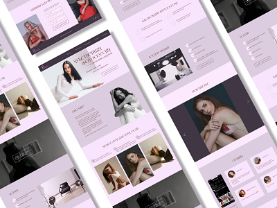 Photographers landing page femininity landing landing page lilac photographer photographers landing page photographers website pink tenderness ui ux uxui web design