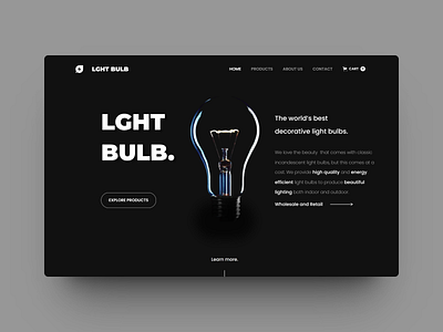 Website design and webflow development for LGHT Bulb design ui ux web design web development webflow