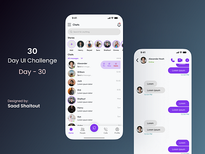 Chat Mobile App app app design design ui ux