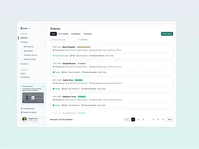 Patients & Orders Management Dashboard dashboard design orders orders dashboard product design ui ui design uiux ux ux design website