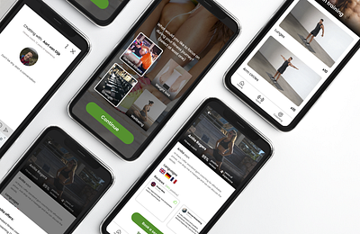 Fitness app for maximum workout efficiency design mobile app ux