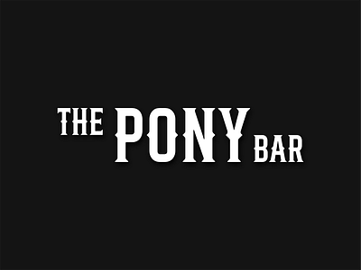 Logo Refresh - The Pony Bar bar bar branding bar logo brand design branding brew pub brewery cocktail bar cocktail bar branding craft beer graphic design logo logo design logotype modern western pub retro typography western western font