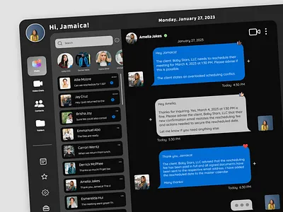 Web Chat Messaging and Video UX UI Design app chat graphic design illustration logo messaging app typography ui ui design ux ux design web chat web ui website work app