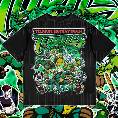 TMNT Vintage Rap Tee Bootleg Design bootleg bootleg design bootleg tshirt branding cartoon comics design graphic design illustration rap tee tmnt ui