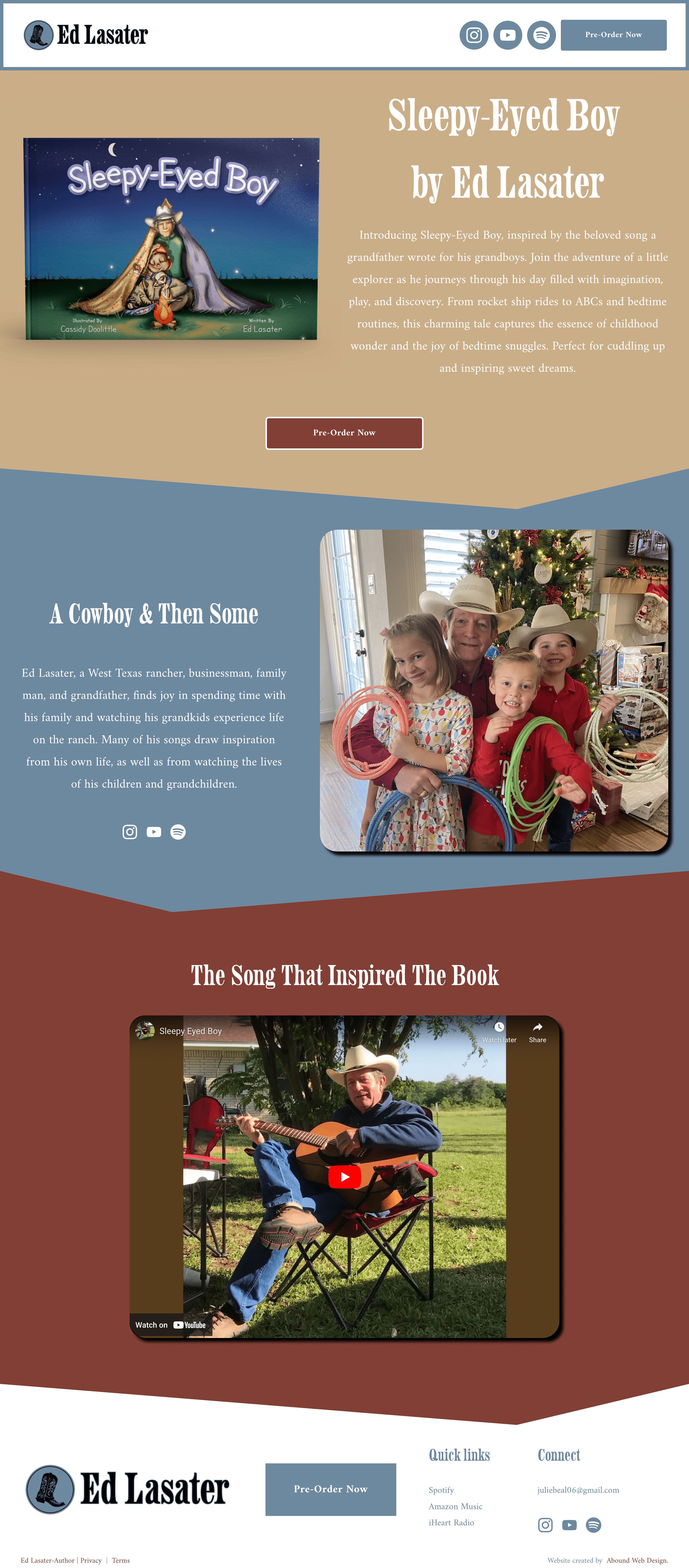 Ed Lasater - Children's Book Author css javascript squarespace web design web developer websites