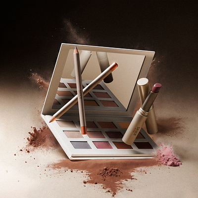 SKKN BY KIM | Makeup CGI 3d 3drender branding design graphic design illustration product productdesign