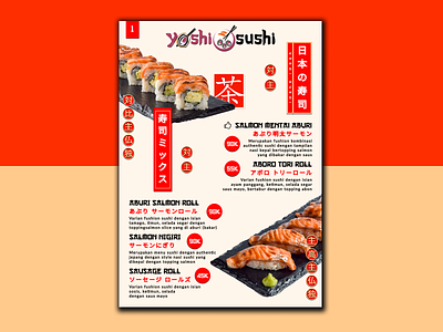 Sushi Book Menu Design | by : adesign adesign branding design design japanese design menu figma food menu graphic design japanese logo sushi sushi japanese