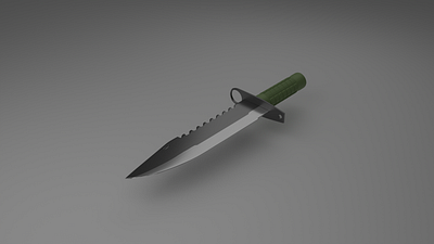 3D modeling of military tactical knife. 3d 3d modeling blender project