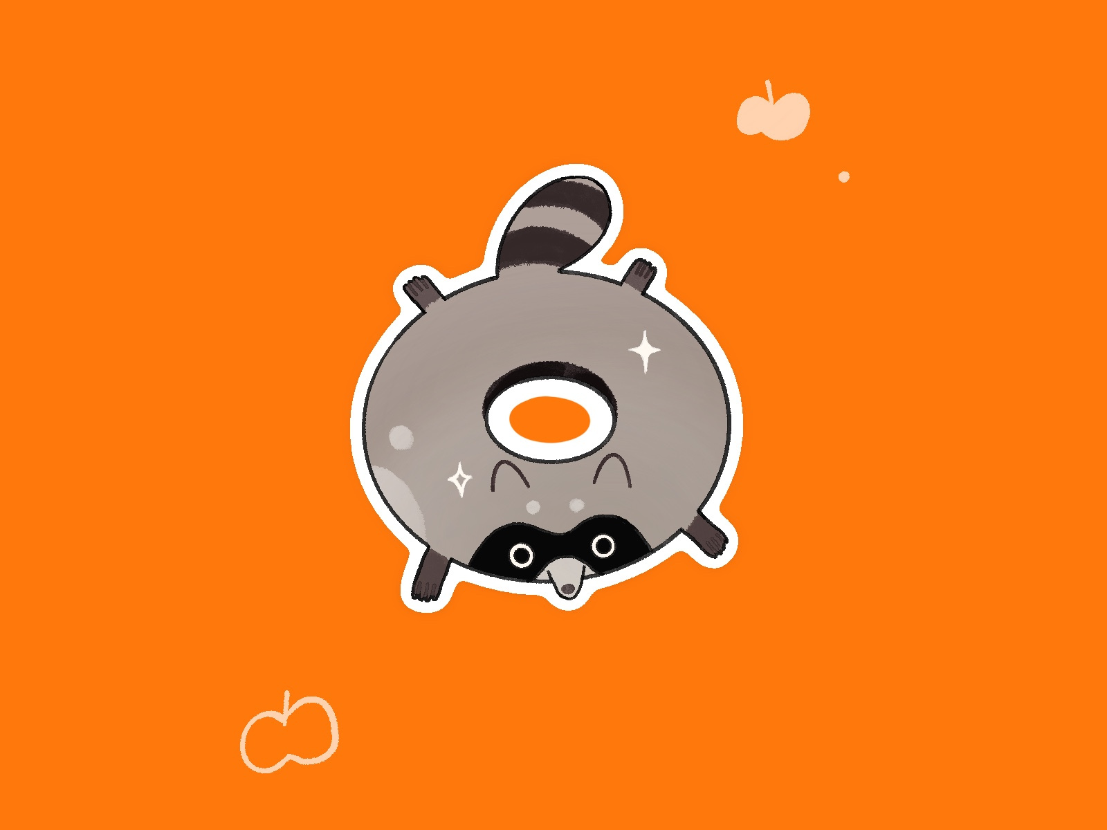 Raccoon Donut by keeducky on Dribbble