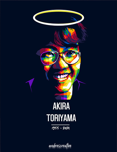 Akira Toriyama WPAP Design animator artist coreldraw dragonball logo manga poster wpap
