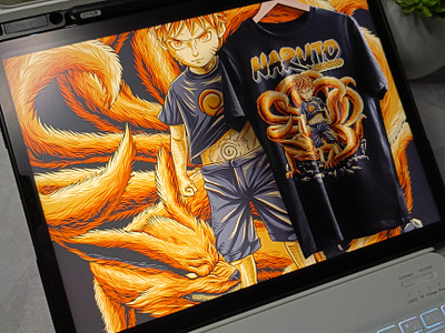 NARUTO CHILDHOOD anime anime art apparel cartoon character clothing clothing brand fanart illustration kurama manga naruto naruto art naruto childhood naruto shippuden nft