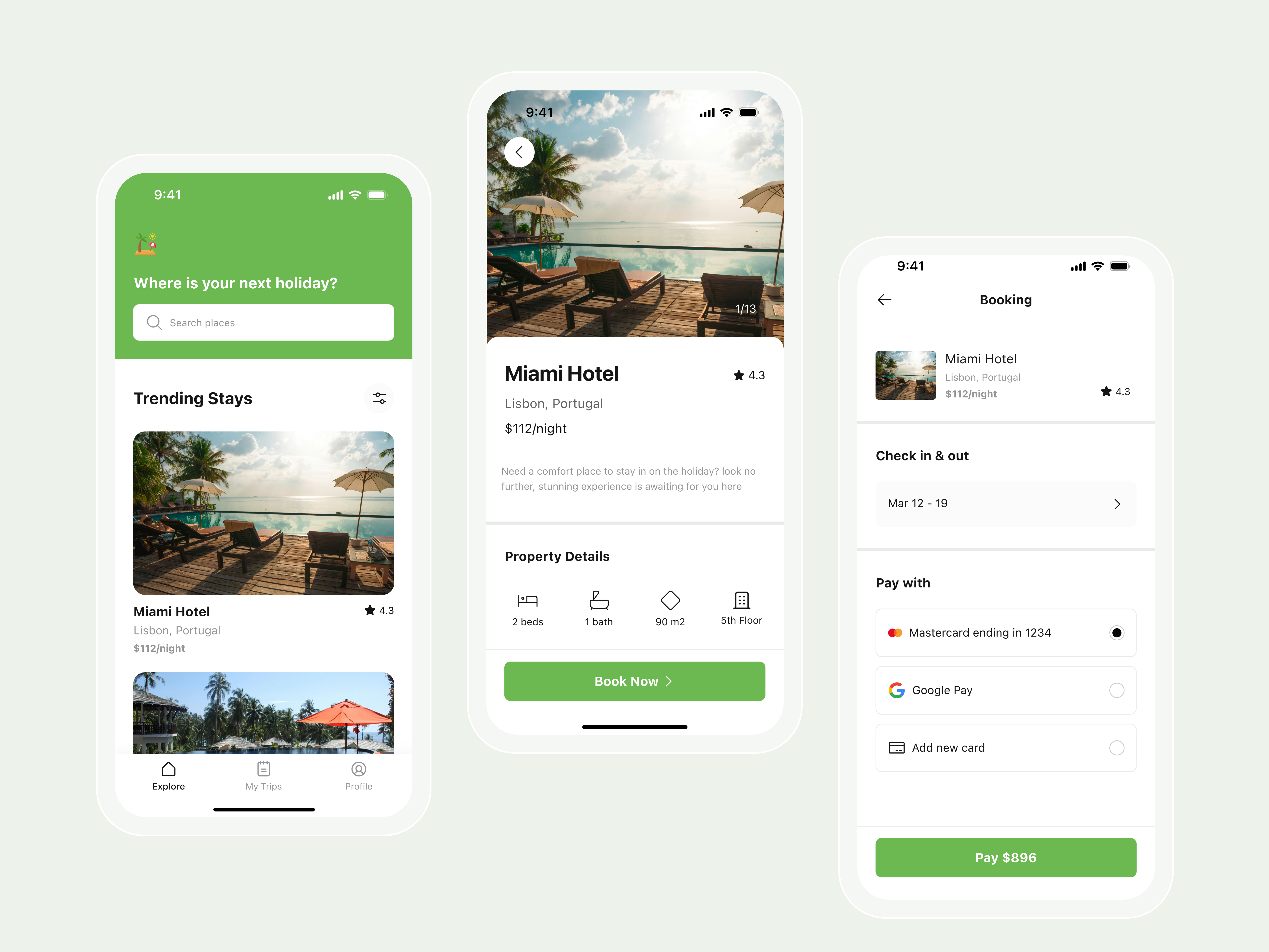 Holiday Home Booking App app app design app ui booking booking app design holiday booking app holiday home booking homepage layout minimal mobile app mobile app design travel app ui ui design ui ux user experience user interface ux design
