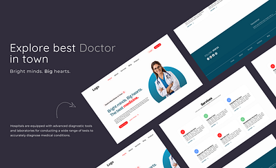 Hospital Website graphic design ui