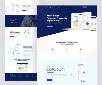 Invoice-Saas product website apps business landing page design figma landing page saas landing page saas product saas website ui ux website