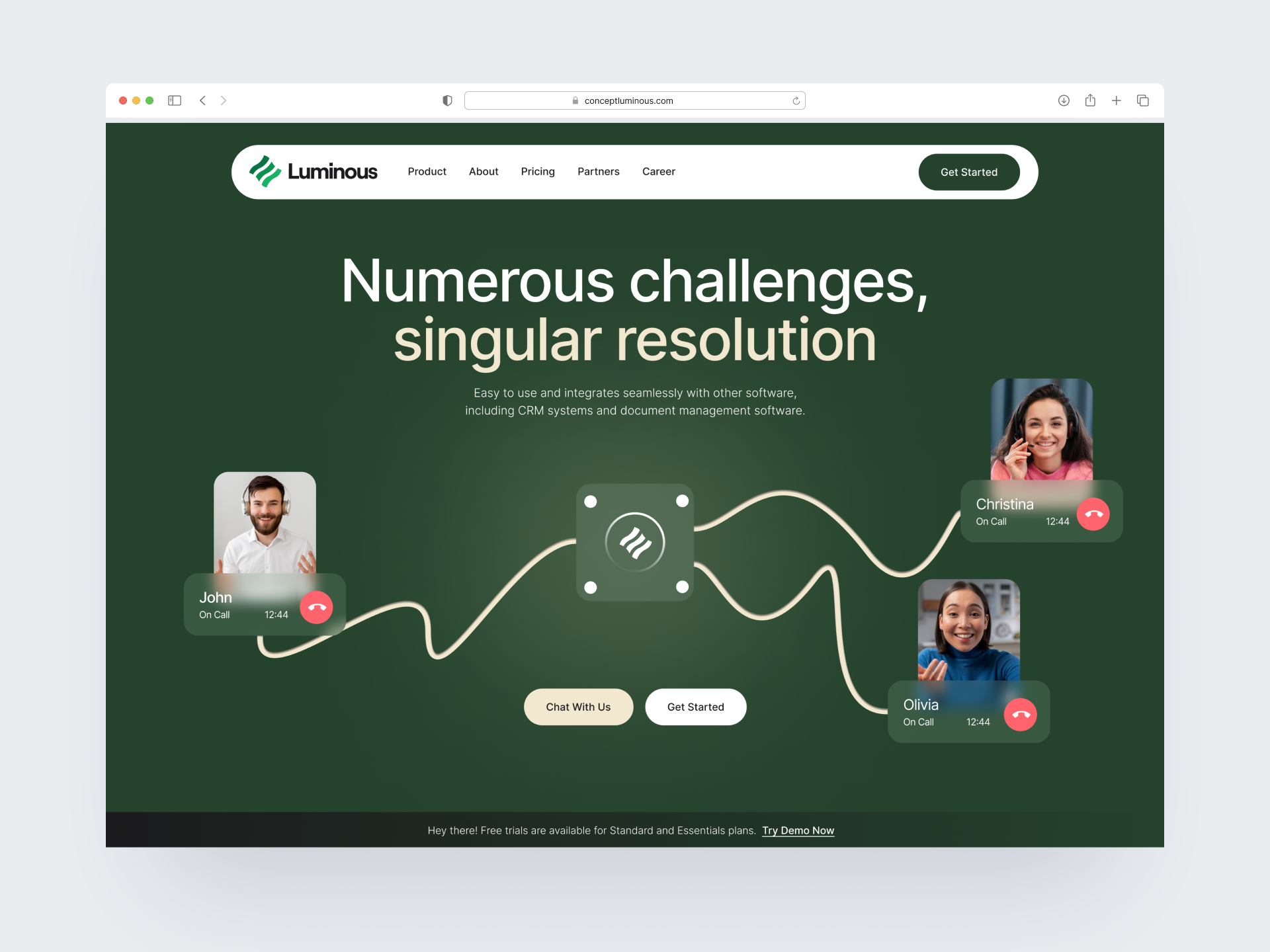 Product Landing Hero Section action banner call header hero herosection landing menu product ui ux video webdeisgn website