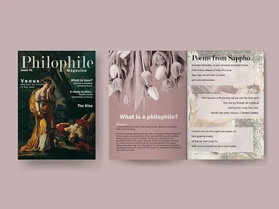 Philophile Magazine graphic design