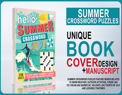 Summer Crossword Puzzles Book Cover Design bike logo design blank comic desgin book cover design book covers caregiver logbook caregiverlogbook caregivers logbook clean cover design coloring cover coverdesign covers design hiking logbooks kdp book cover kids book social media post socialmwdia spring summer summer crossword summertime
