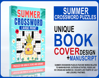 Summer Crossword Puzzles Book Cover Design blank comic book cover design blank comic cover book cover design book covers books cover design clean cover design composition notebook cover design for kdp coverdesign covers design gratitude journal book kdp book cover kdp book design kdp books cover kdp cover design kids book kids book design social media post summer logic game book summer puzzle