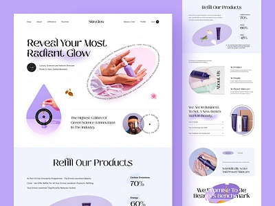 Beauty Product Website beaty beauty care cosmetics web curology design ecommerce landing page landing page design personal care product page design self care shopping skin skincare web web design webdesign website website beauty website design