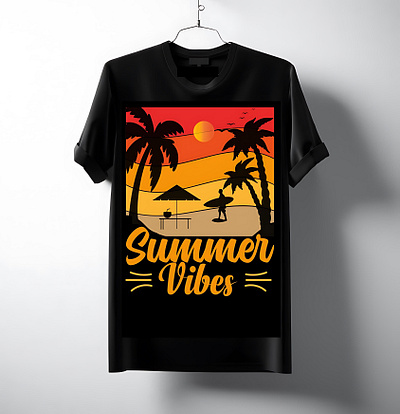 Summer T-Shirt Design design graphic design illustration outdoor t shirt outdoor t shirt design summer t shirt summer t shirt design t shirt t shirt design typography vacation t shirt vector