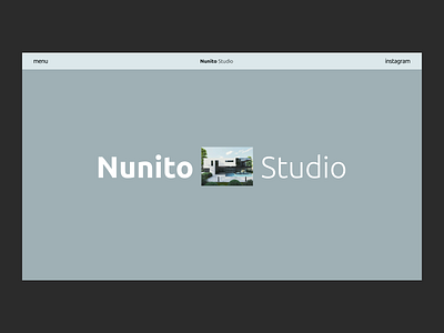Nunito Studio Website architecture design figma homepage layout ui ux website