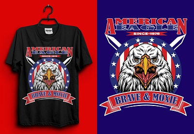 American Eagle T-Shirt Design | USA T-shirt Design | Tee america american branding clean cloth creative design eagle illustration minimal modern t shirt tee