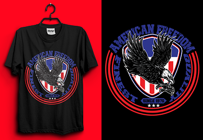 American Eagle T-Shirt Design | USA T-shirt Design | Tee 4th july aggresive america attack branding carnivore clean cloth country creative design eagle falcon freedom habitat us usa