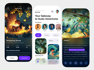 Kids Audio Book Mobile App by Kiran on Dribbble