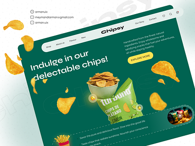 Chipsy - Creative Website app design chips design figma graphic design illustration iran product design prototype ui ux visual design web design wireframe