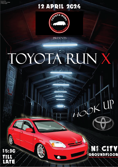 Toyota Run X Owners Cape Town Promotional Event - [April 2024] branding graphic design promo event