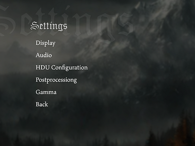 The Witcher Game Settings Menu - Daily UI Challenge Day 7 animation daily ui dailyuichallenge designprocess graphicdesign interfacedesign settingsmenu thewitcher timelapse uiuxdesign userexperience userinterface