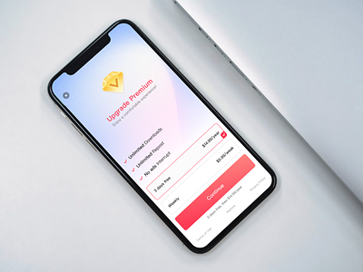 Upgrade Premium app app design logo ui