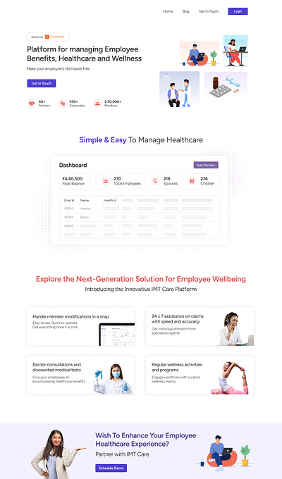 Employee Health Insurance Website