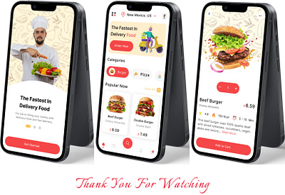 Food Delivery App app design food app ui