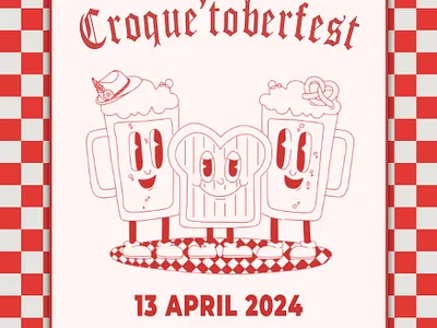 Flyer croque avond advertisement flyer graphic design