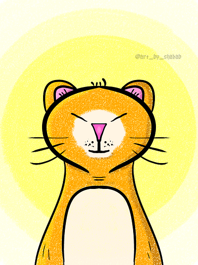 Big Kitty animals cartoon cats cute design graphic design illustration sketch typography wildlife