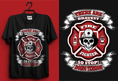 Fire Fighter T-Shirt Design | USA T-shirt Design | Tee america branding clean cloth color creative dapartment design emergency fire fighter fireman flame graphic design illustration modern t shirt tee