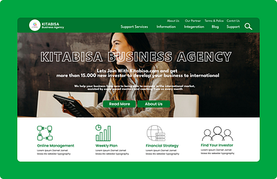 Business Agency Web Design design figma ui web design
