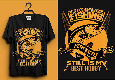 Fishing T-Shirt Design | USA T-shirt Design | Tee abstract america branding clean cloth creative design eye catchy fish fish hunting illustration modern print retro typhoraphy unique vector