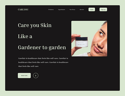 CARE.YOU design typography ui