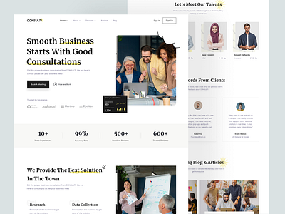 Business Consulting Agency Landing Page Website agency branding business business agency creative agency design firm homepage landing landing page landingpage ui uiux ux web web design web ui webdesign website website design