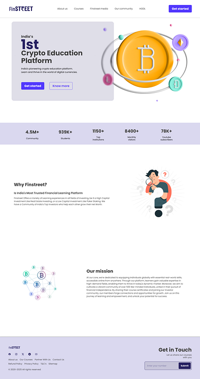 Finstreet: WEBSITE RE-DESIGN branding design designing graphic design illustration ui uiux wireframe