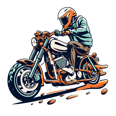 Bike rider vector 3d branding graphic design logo