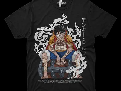 monkey D luffy animation branding design illustration t srt