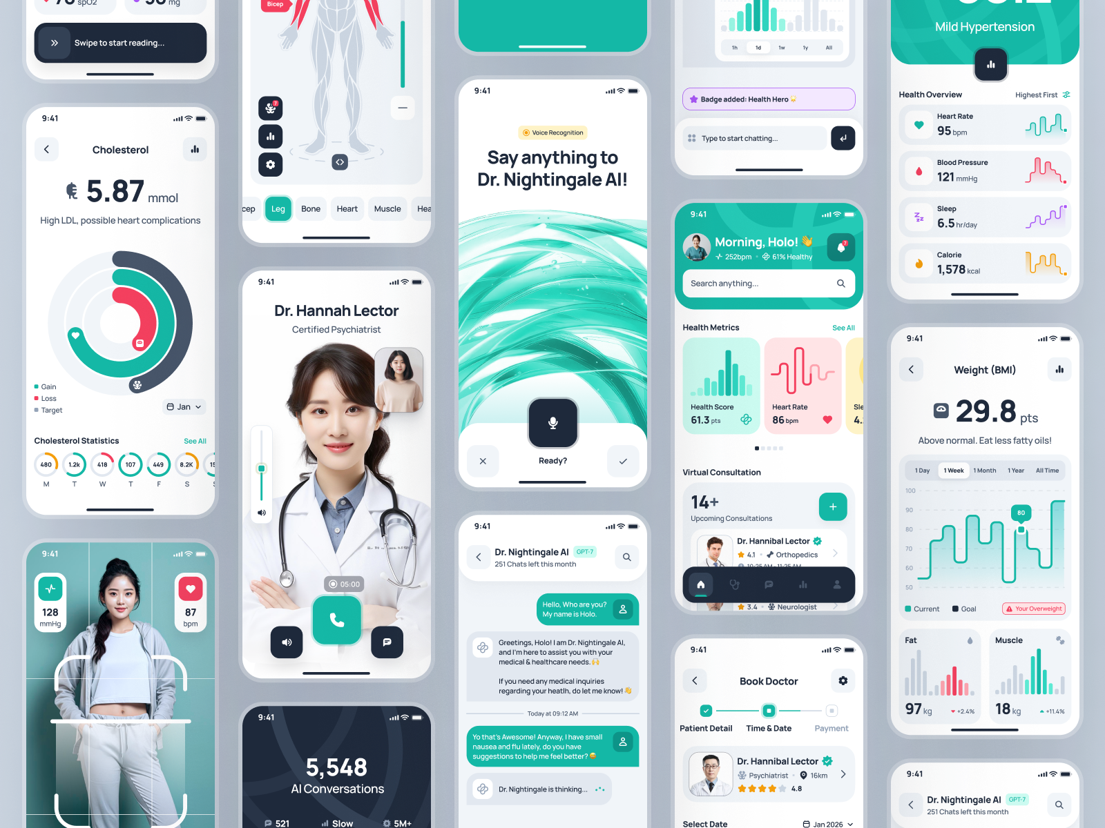 nightingale UI Kit: AI Medical & E-Pharmacy App | Smart UIUX by ...