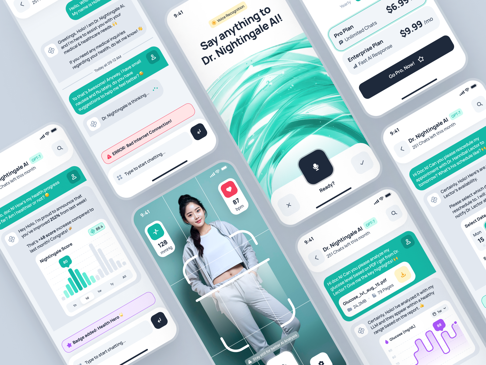 nightingale UI Kit: AI Medical & E-Pharmacy App | Smart UIUX by ...