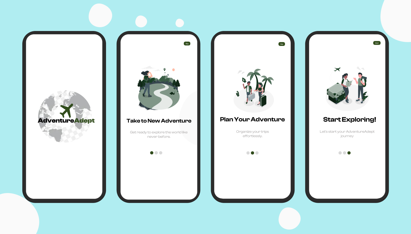 Travel App's Splash Screen and Onboarding Screens figma design free figma file mobil app design onboarding screens splash screen travel app design ui ui ux design