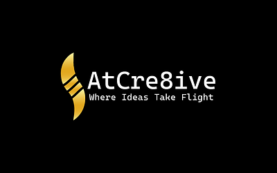 AtCre8ive Logo branding design graphic design illustration logo vector