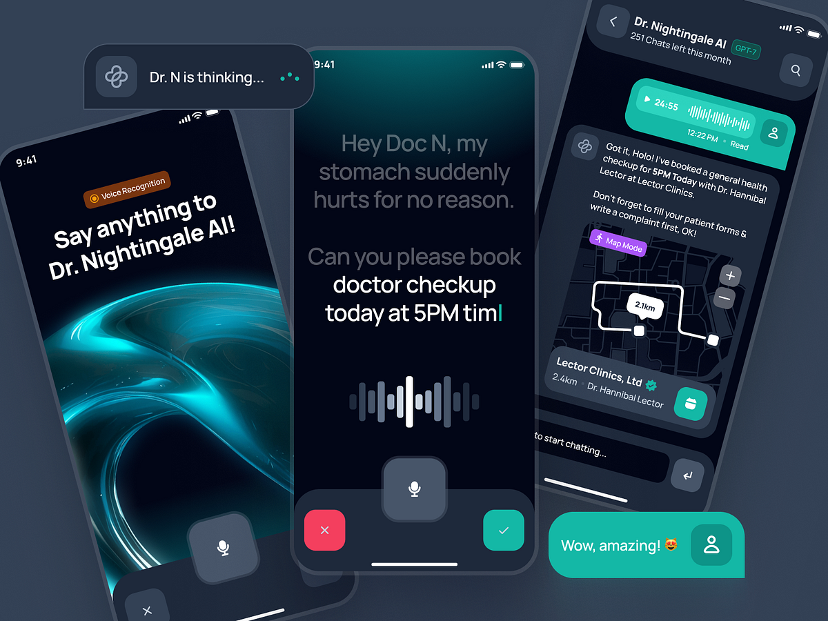 nightingale UI Kit: AI Medical & E-Pharma App | Doctor Companion by ...